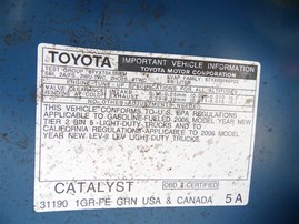 2006 Toyota Tacoma Blue 4.0L MT 2WD #Z21571 